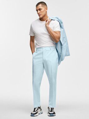 Mode of One Men's Slim-Fit Suit Pants, Exclusively at Macy's - Delicate Blue
